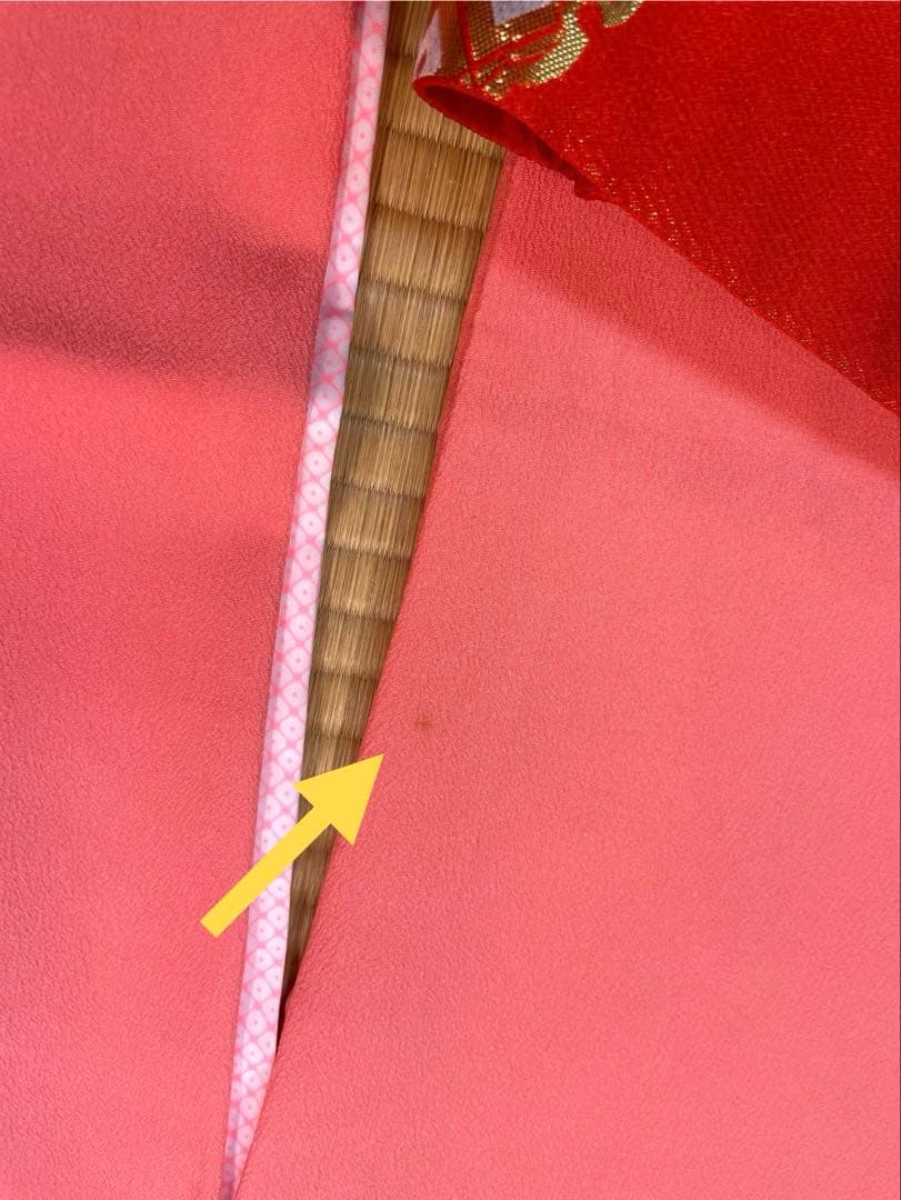 七五三用着物 ピンク 花柄刺繍 帯付き 七歳