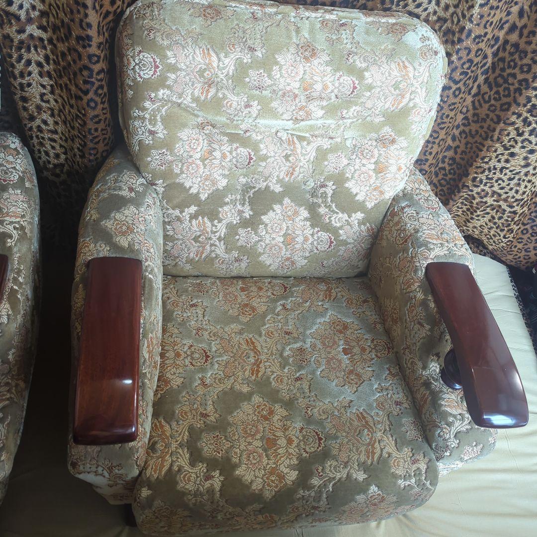 【☆美品☆】【高級シングルソファー】金華山織【※２脚ある内の１脚】②番