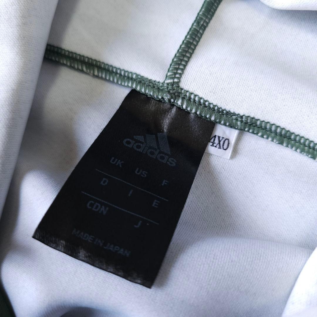 【アディダス】人気ロゴマーク×カモフラ柄総柄 長袖ジャージセットアップ 5L