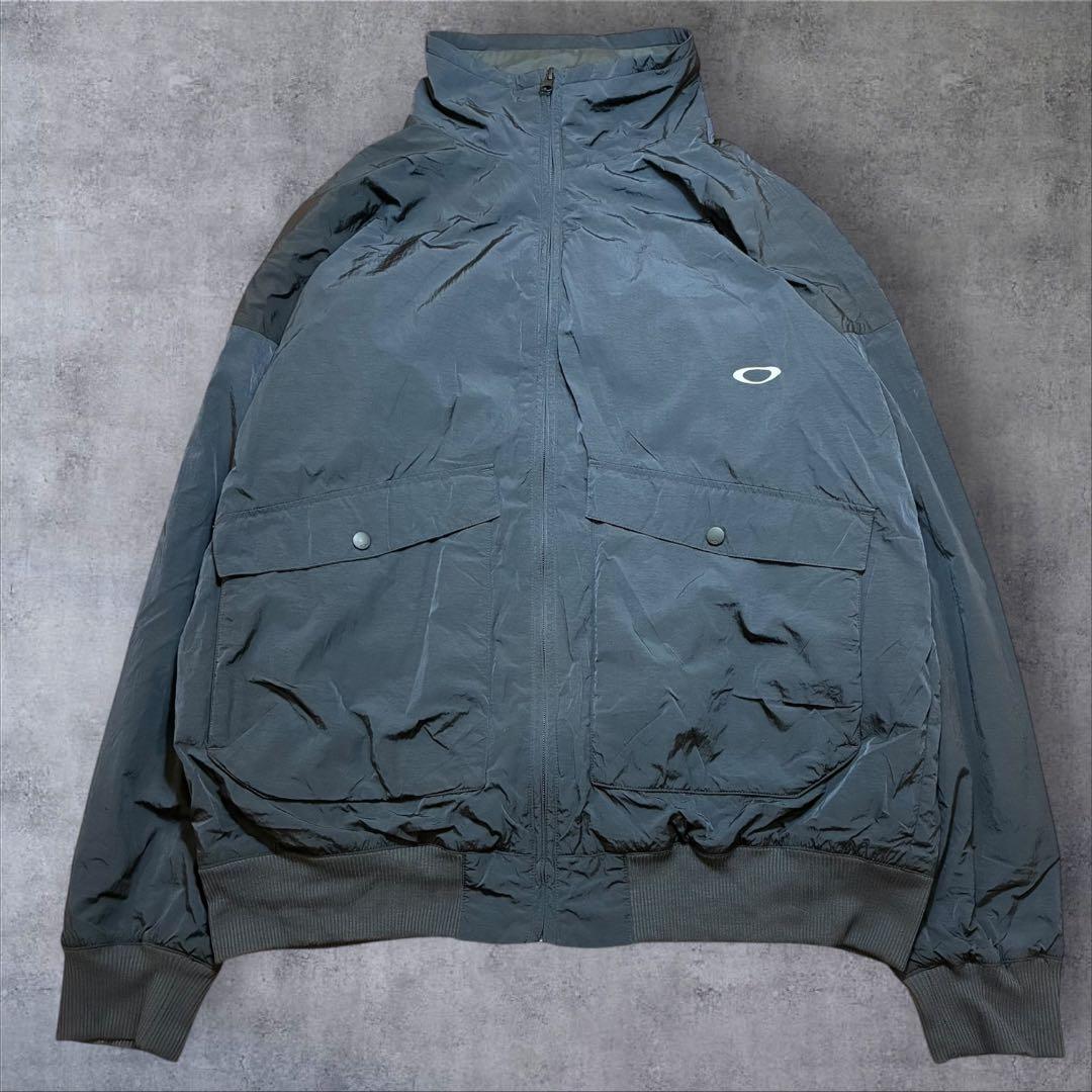 Y2K オークリー スイングトップ ナイロンジャケット ノームコア 2XL 黒