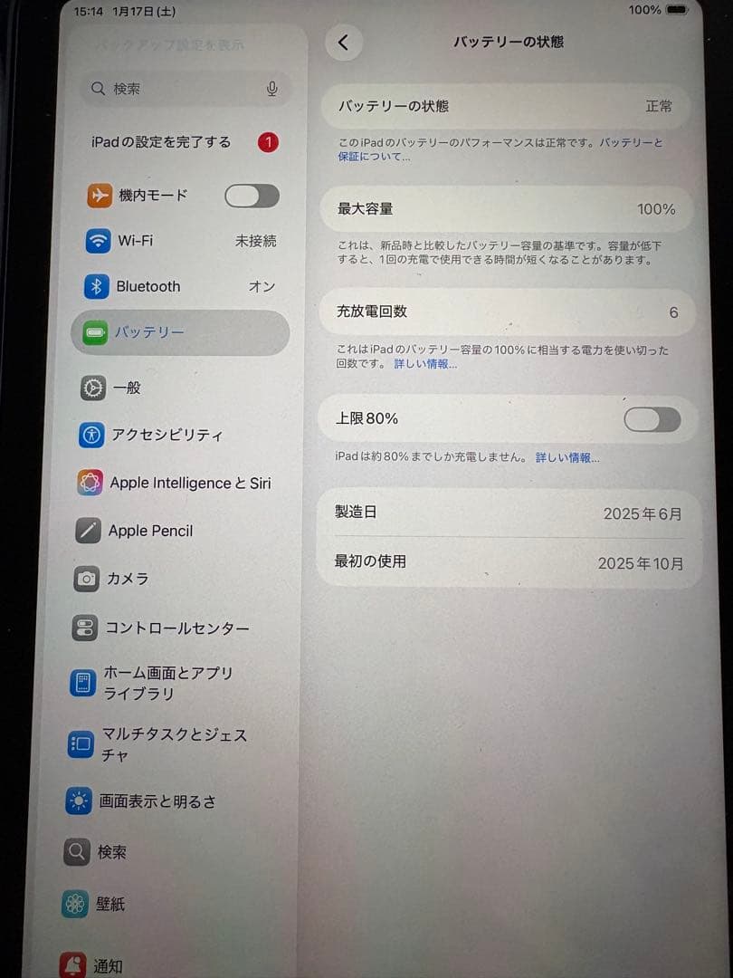 iPad mini 第7世代 A17 Pro 128GB Wi-Fi ペン付き