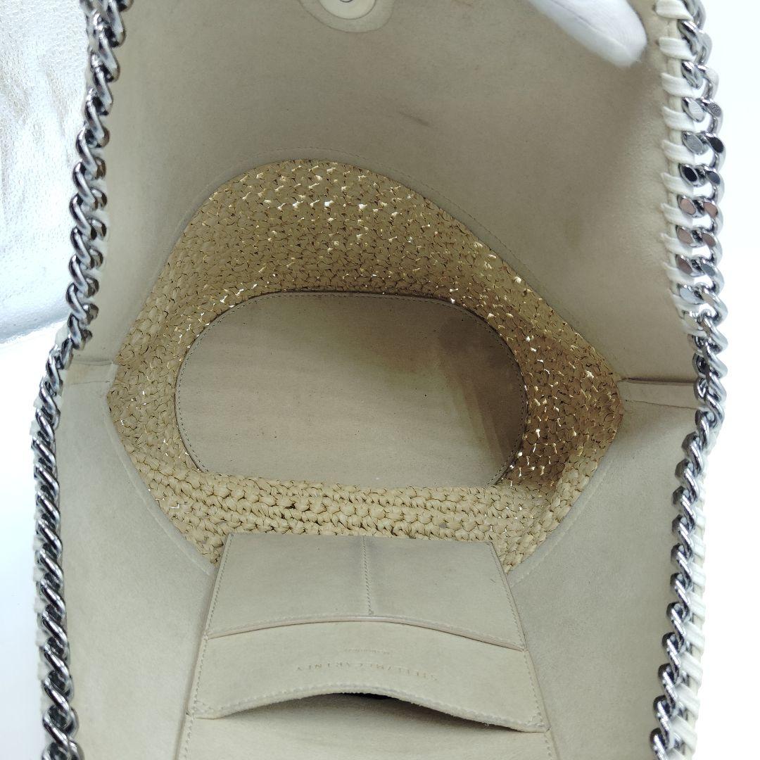 極美品 ステラマッカートニー ラフィア ハンドバッグ バケツ かご