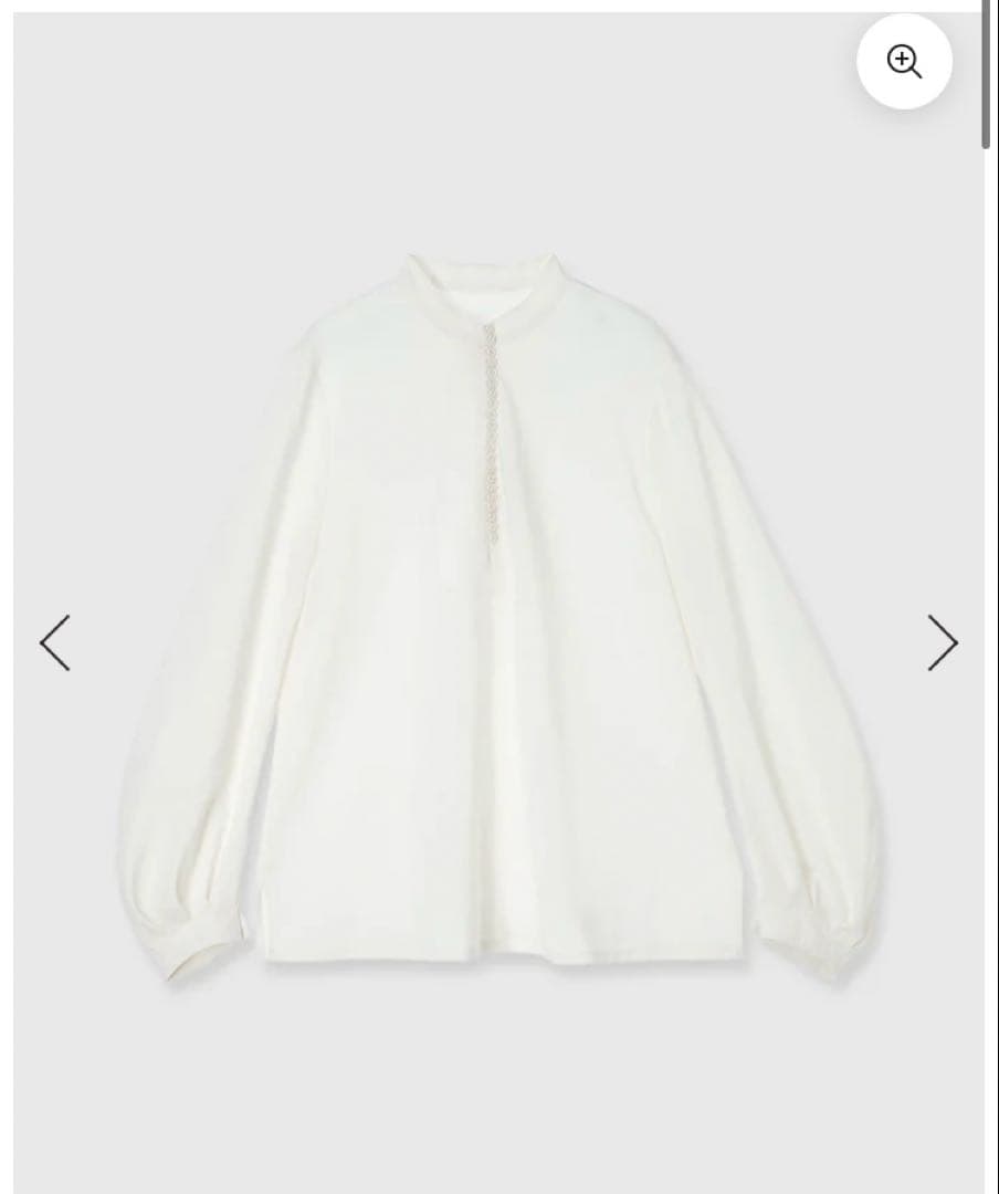 anuans♡パールトリムブラウス