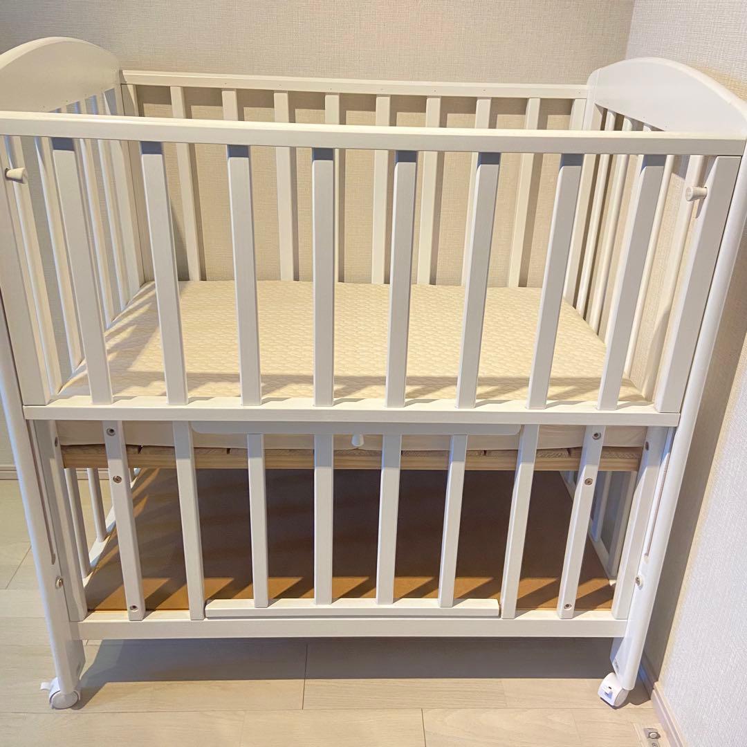 KATOJI ミニタチベッド ホワイト Puppapupoイブルお布団セット付き