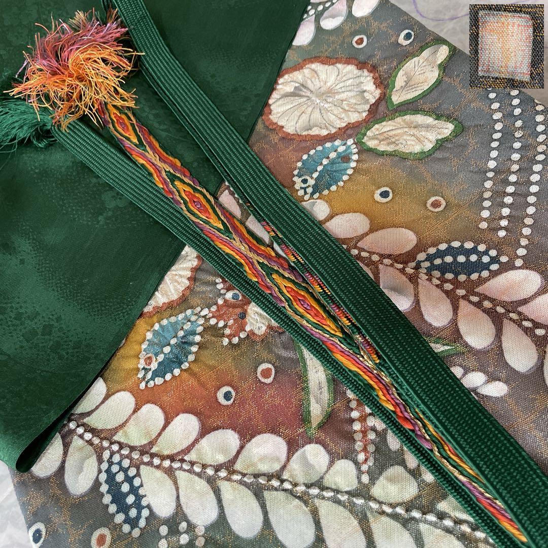 訪問着　フルセット　辻ヶ花　金彩加工　パールトーン加工　着物　L2