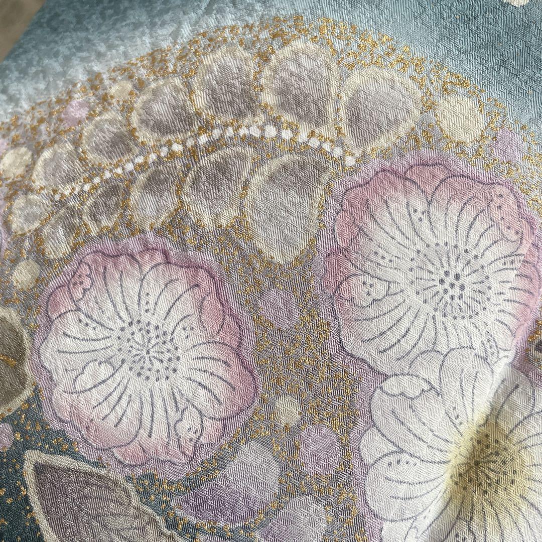 訪問着　フルセット　辻ヶ花　金彩加工　パールトーン加工　着物　L2