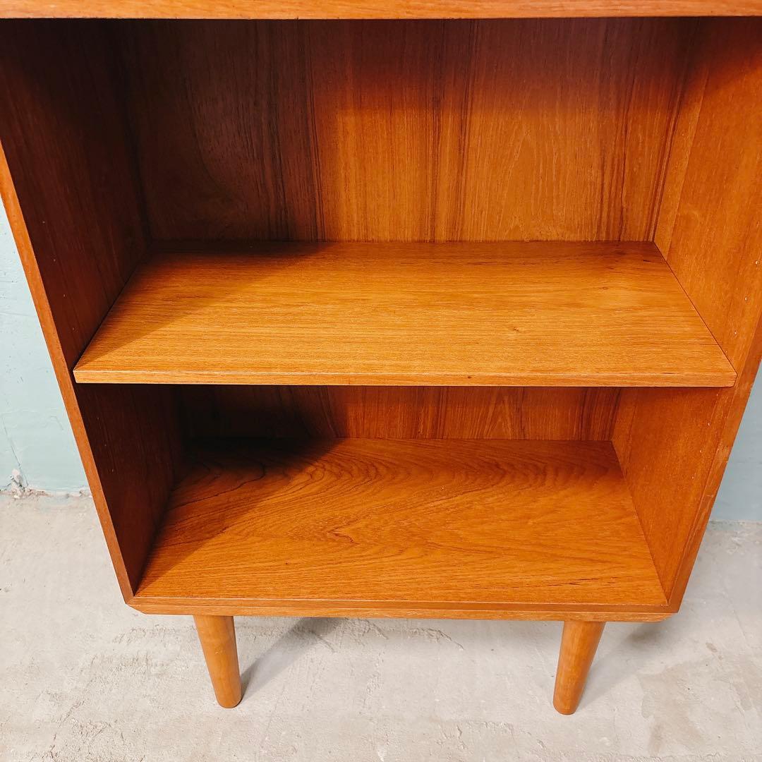 【ぱんち】デンマーク　チーク材　ブックシェルフ　北欧家具　北欧ビンテージ