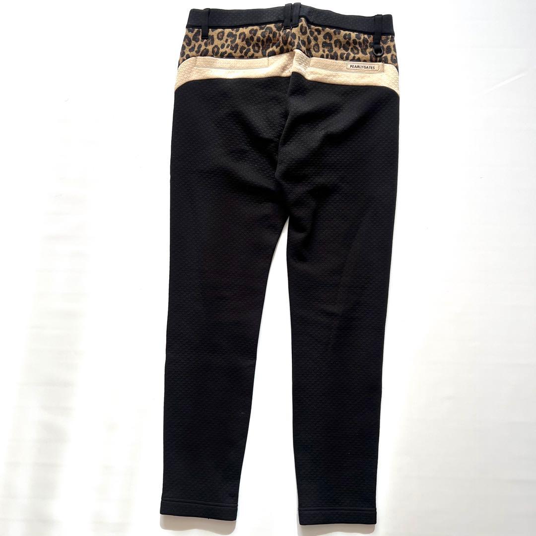 Pearlygates パーリーゲイツ　ヒョウ柄　ダンボール　イージーパンツ　L