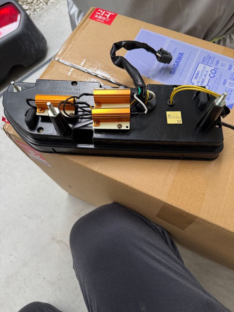 jb64 テールランプ 2個セット レッド/ブラック