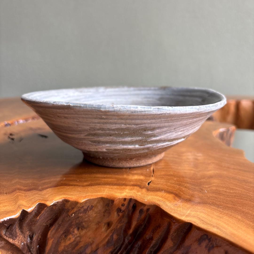 清水六兵衛 刷毛目 平茶碗 抹茶碗 茶道具 共箱(22)