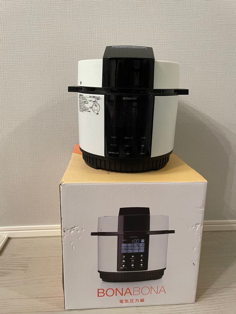 【新品・未使用】電気圧力鍋 BONABONA 簡単 ヘルシー 調理家電