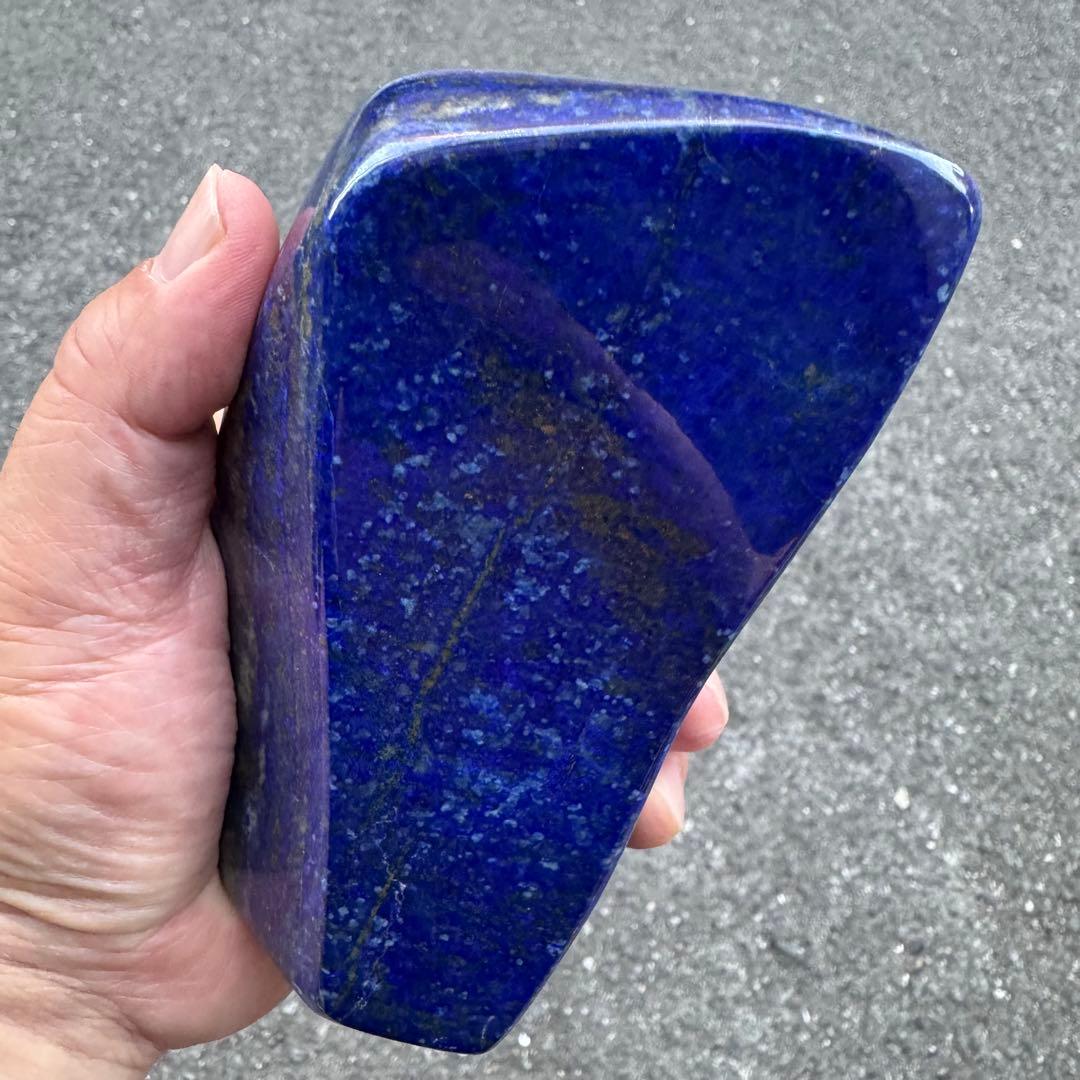 ☆ラピスラズリ☆5A☆引寄せ☆約720g☆アフガニスタン産☆天然無着色☆磨き原石