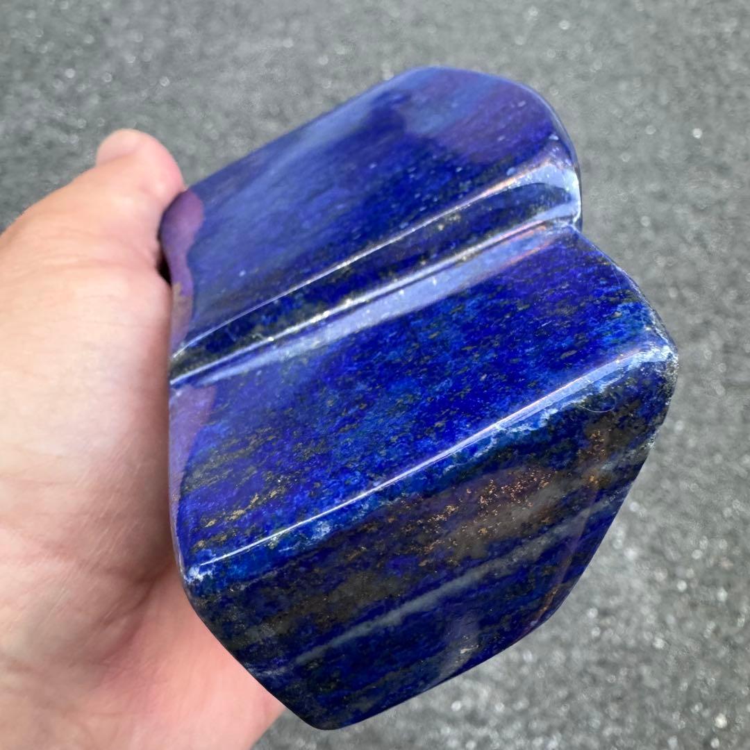 ☆ラピスラズリ☆5A☆引寄せ☆約720g☆アフガニスタン産☆天然無着色☆磨き原石