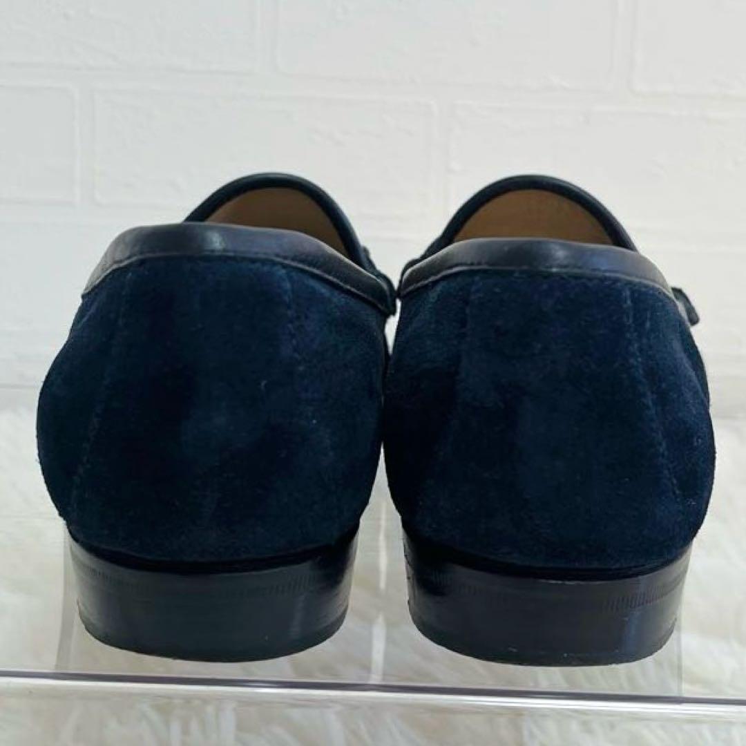 美品✨GUCCI ホースビット　ローファー　24.5 ネイビー　スエード　箱あり