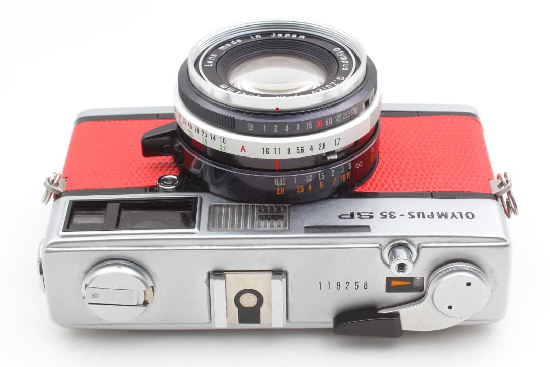【整備済　並品】レッド オリンパス 35 SP メーター不良 #1284
