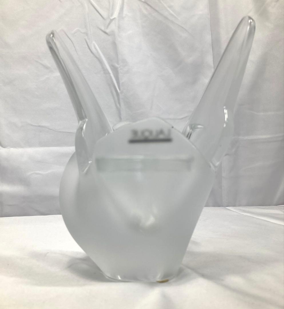 1182N9パ LALIQUE ラリック 白鳥モチーフ 花瓶 花びん