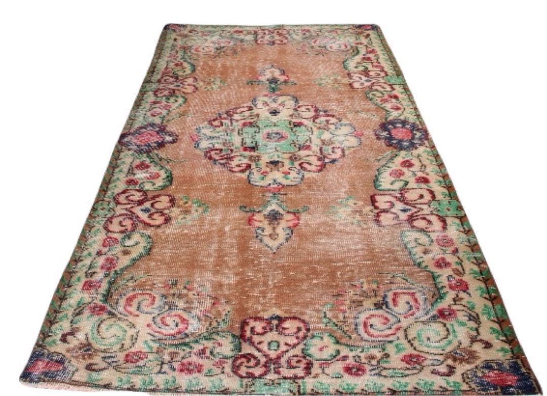 nyao様 超大判　271×140 超レア　トルコヴィンテージラグ　テラコッタ