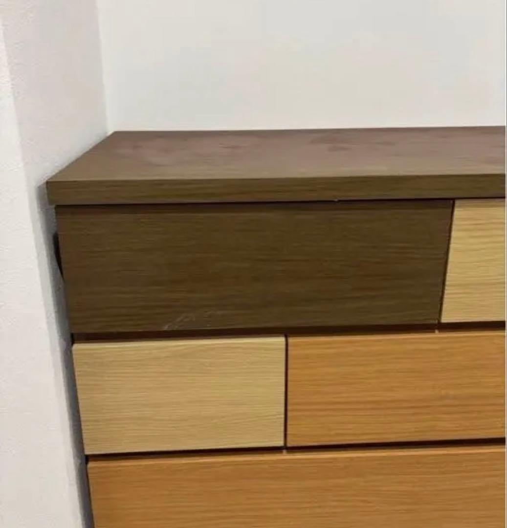 【送料込み✨】ニトリ　ハイチェスト　カレナ　80HC DBR 木目調家具