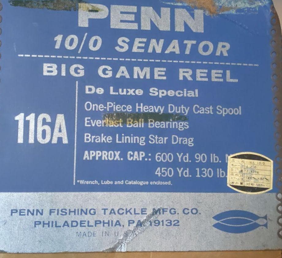 リール e511022SENATOR 10/0116A