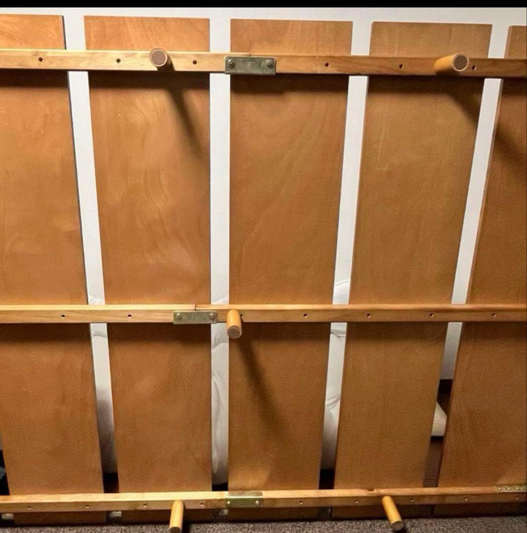 【取りに来れる方のみ】ニトリ木製すのこベッドフレームダブルサイズ