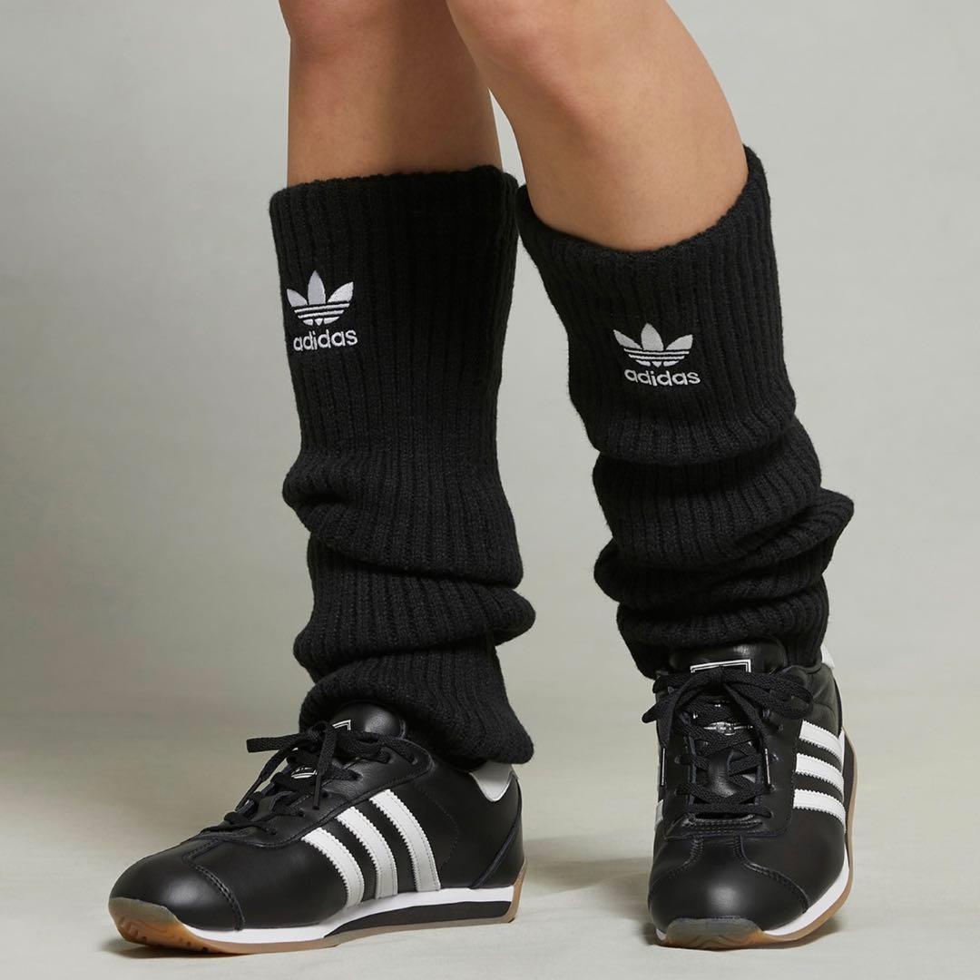 【先着1名様】adidas アディダス レッグウォーマー セット販売 黒・白