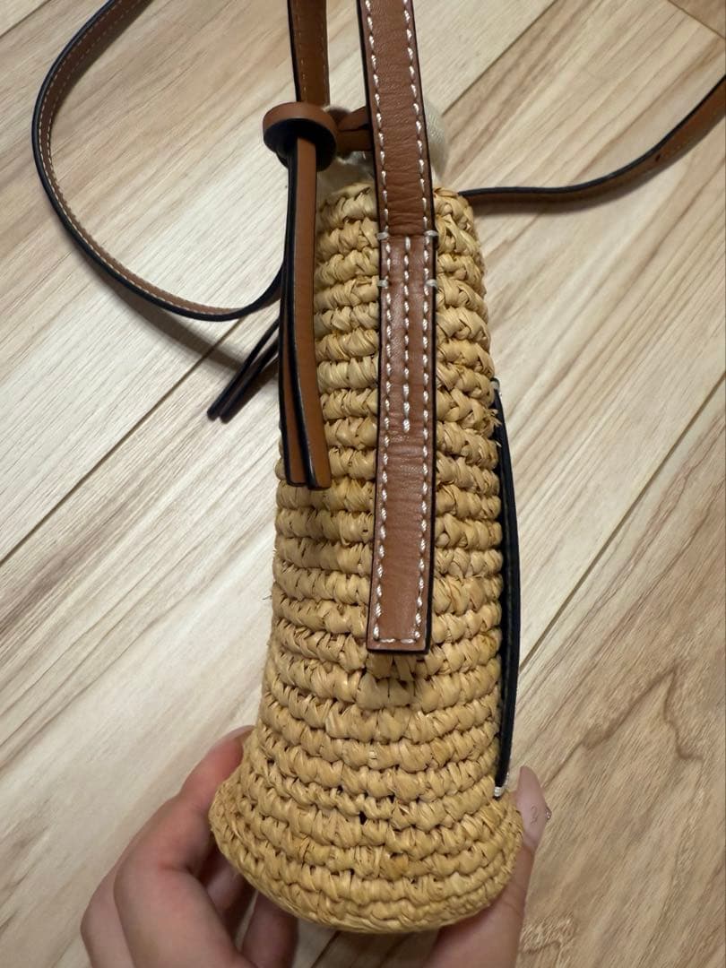 【即日配送可能】LOEWE ロエベ　かご素材ショルダーバッグ