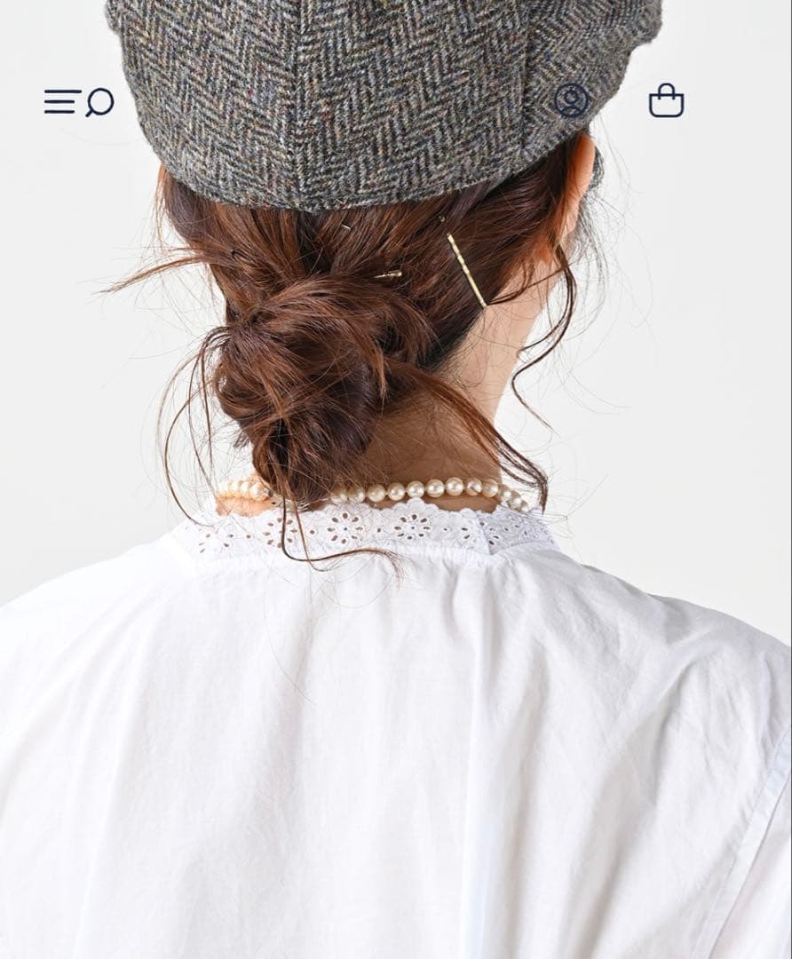 本日限定お値下げ　2025新品45R スーピマバチストのカットワークブラウス　白