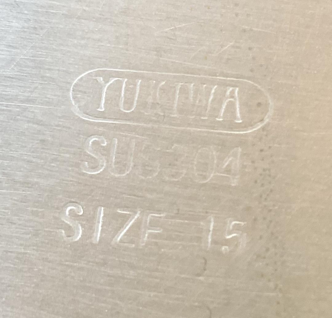 ユキワ 18-8ステンレス 角深型キッチンポット 6個セット 手・目盛・蓋付