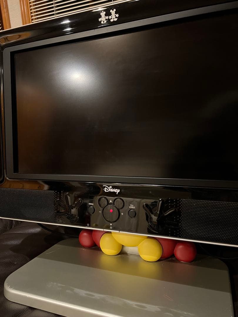 Disney ミッキー　テレビ 本体とリモコン付き