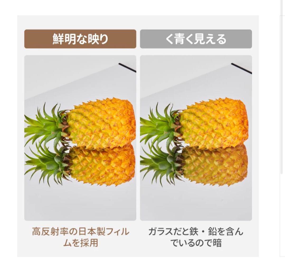 軽壁掛け鏡160x100cm銀