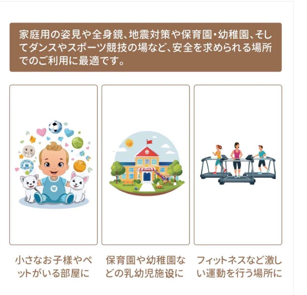 軽壁掛け鏡160x100cm銀