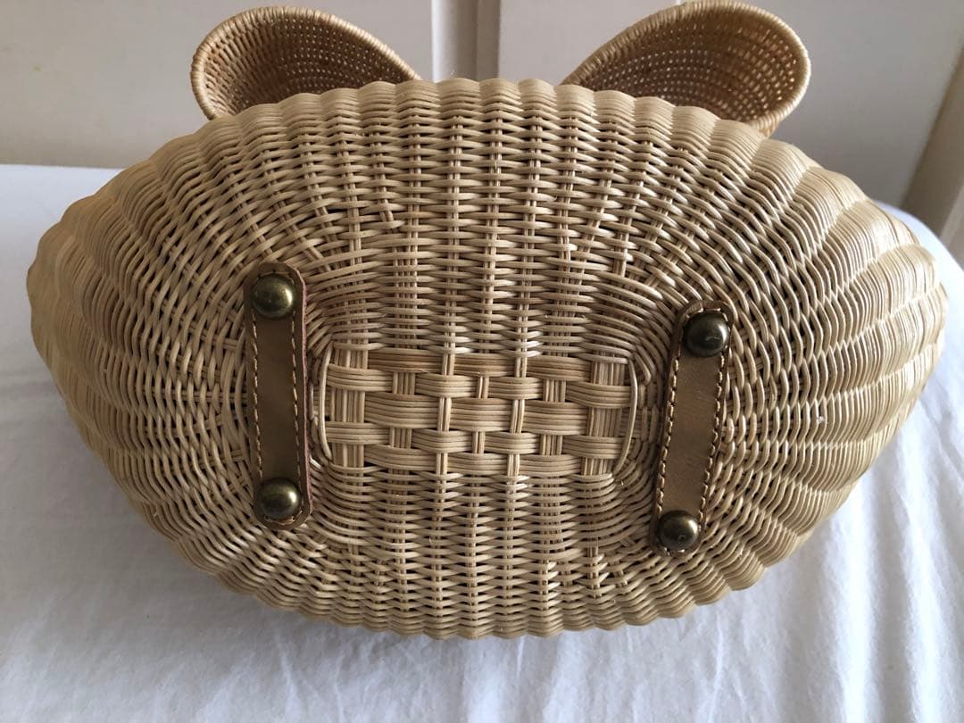 anatelier アナトリエ　リボン　かごバッグ