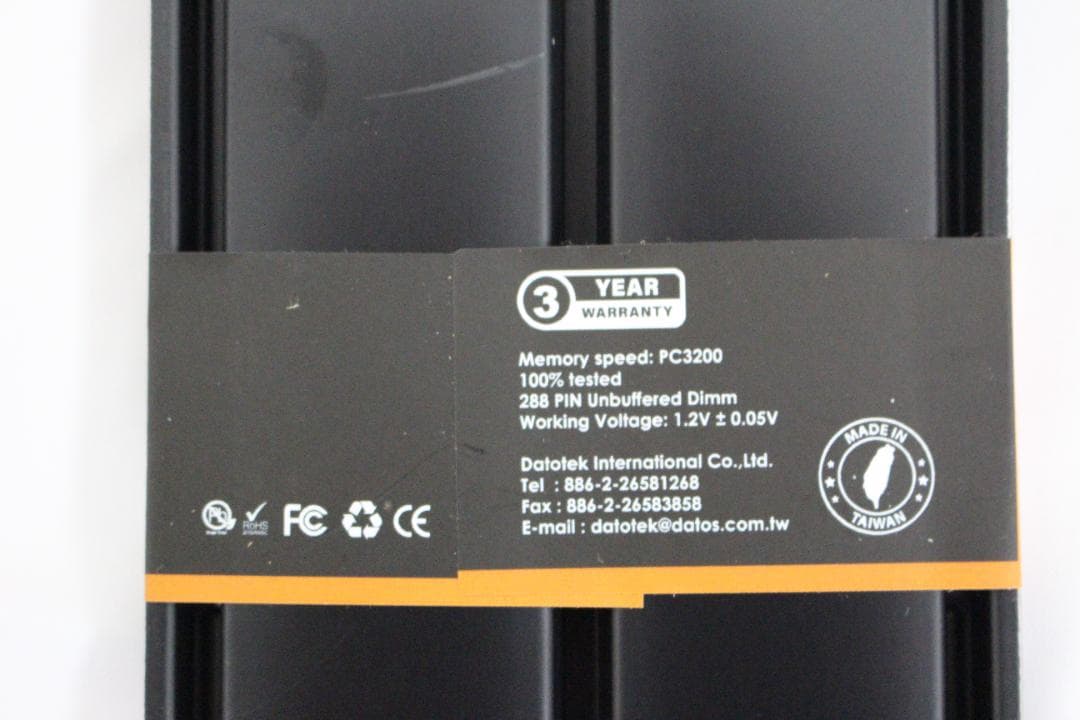 【新品未開封】DATO DDR4-3200 16GB 8GBx2枚 ④