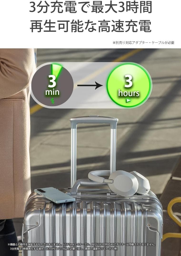 【ソニー】ワイヤレス ノイズキャンセリング ヘッドホンWH-1000XM5