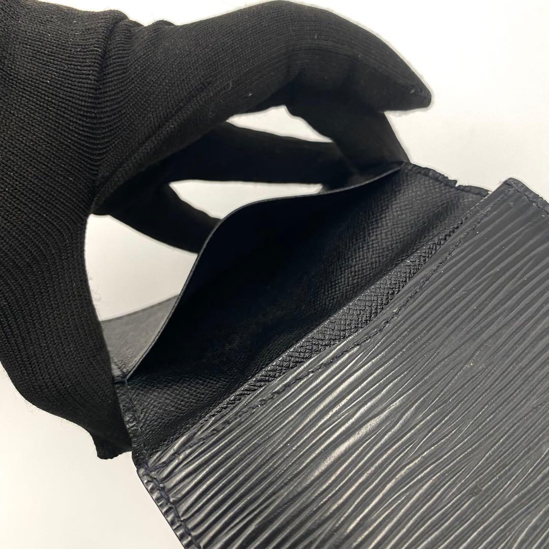 ルイヴィトン エピ アンヴェロップ カルトヴィジット 名刺入れ カードケース 黒