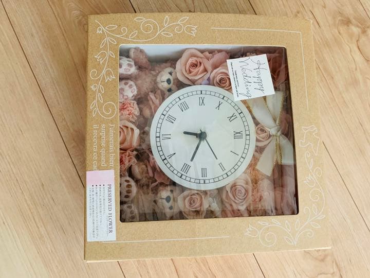 花時計　ダッフィーのぬいぐるみ付き　ディズニーウェルカムベア