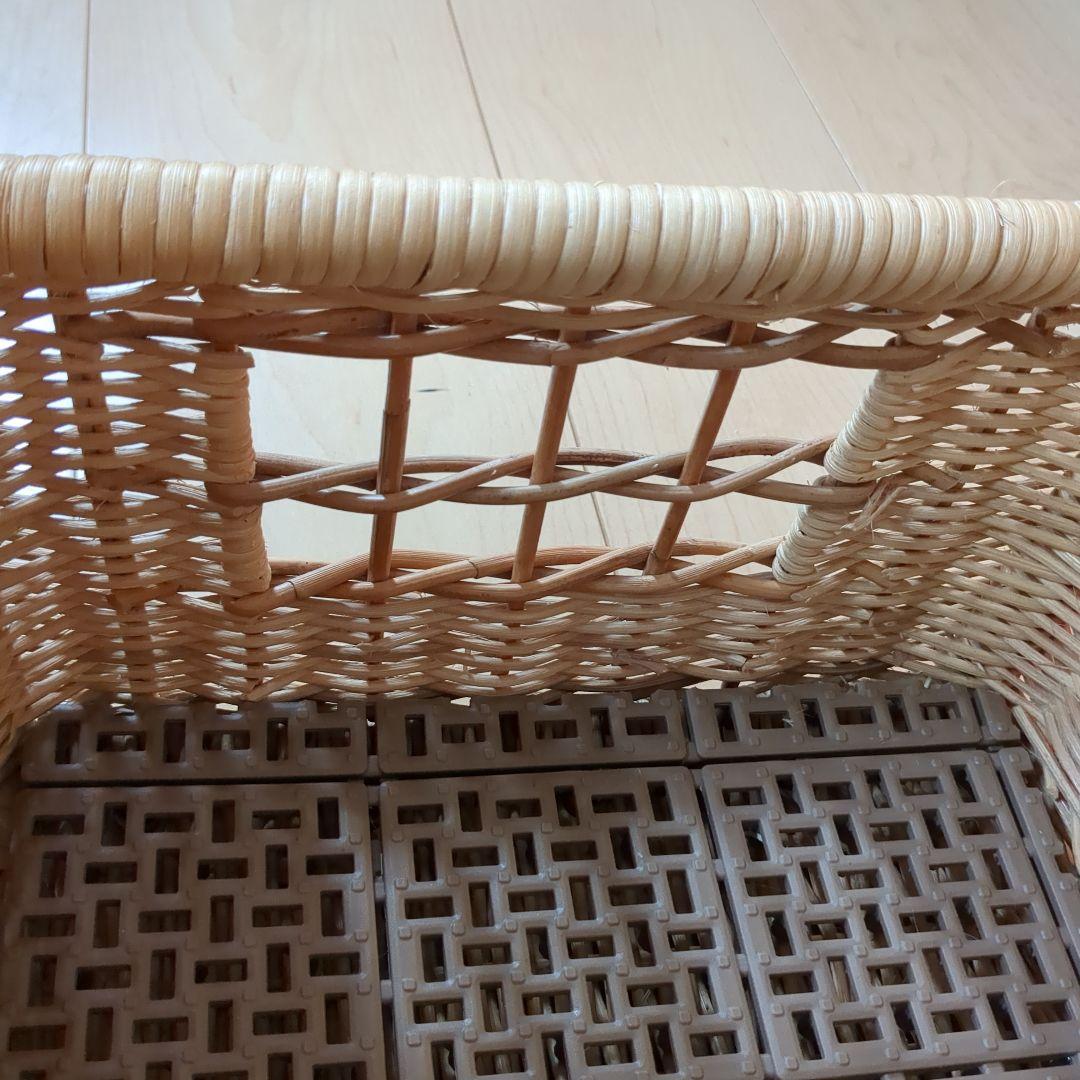 ラタン製ペットキャリーケース