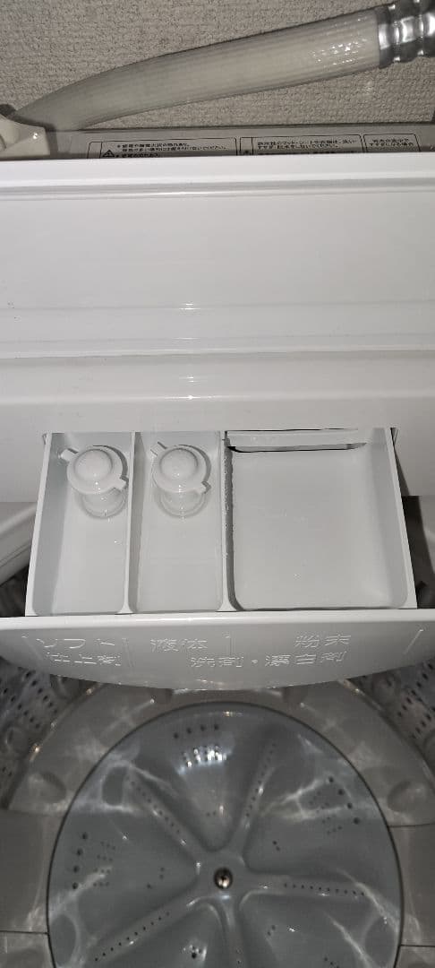 【12/22まで】中古やや美品　yamada 縦型洗濯機 本体 ホワイト