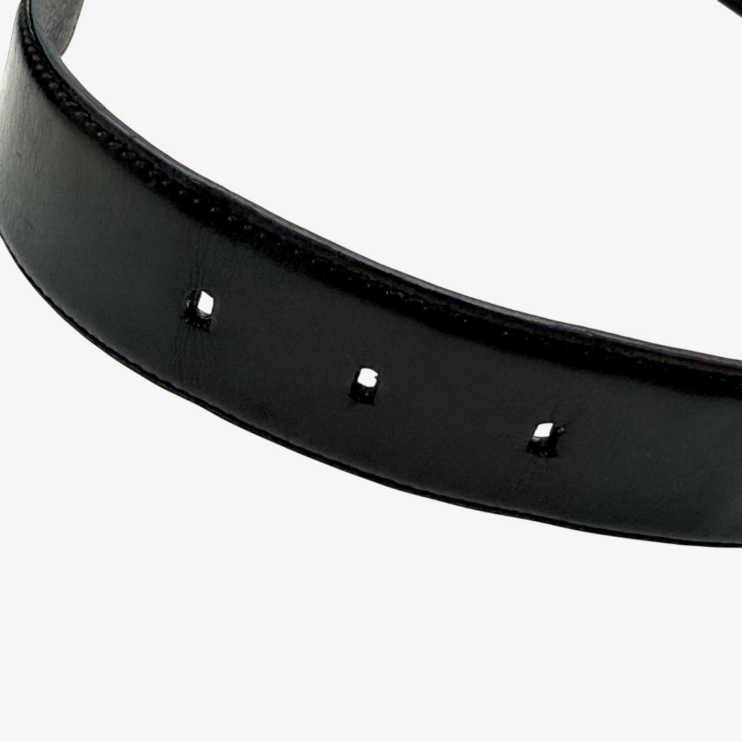 【美品】サルヴァトーレ　フェラガモ ベルト　ガンチーニ レザー ブラック