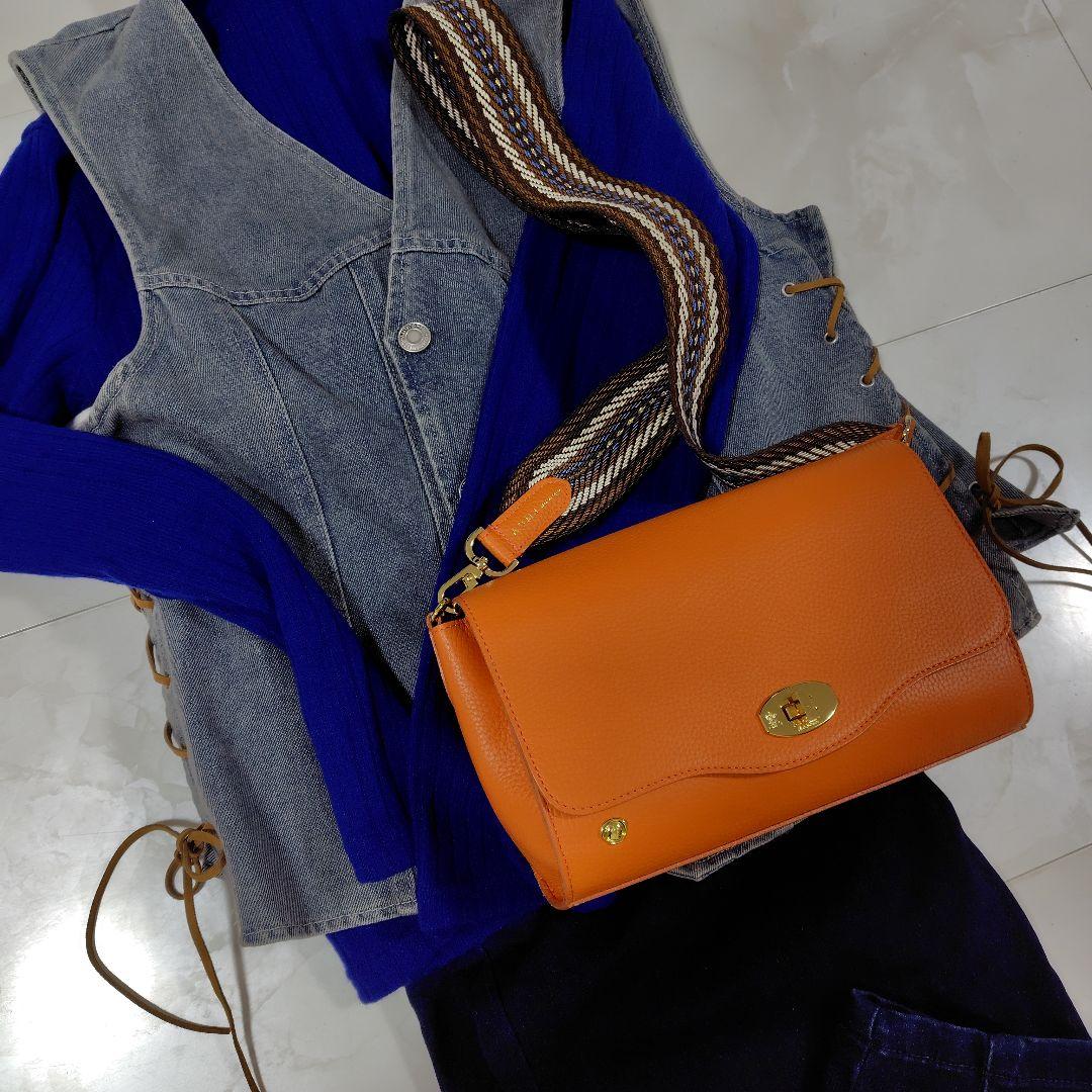 売切価格❗ADMJシュリンクレザー型押しショルダーバッグ