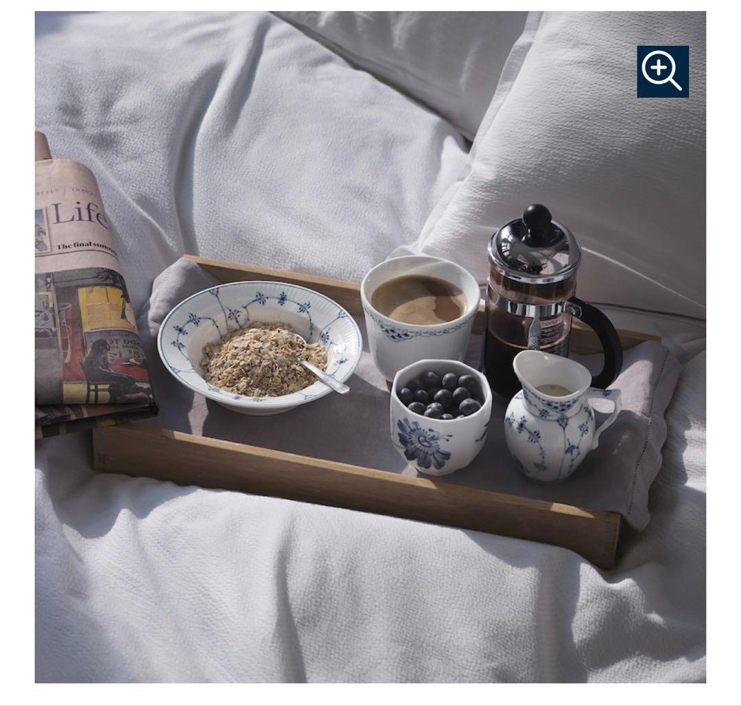 ブルーフルーテッド　プレイン　ディーププレート