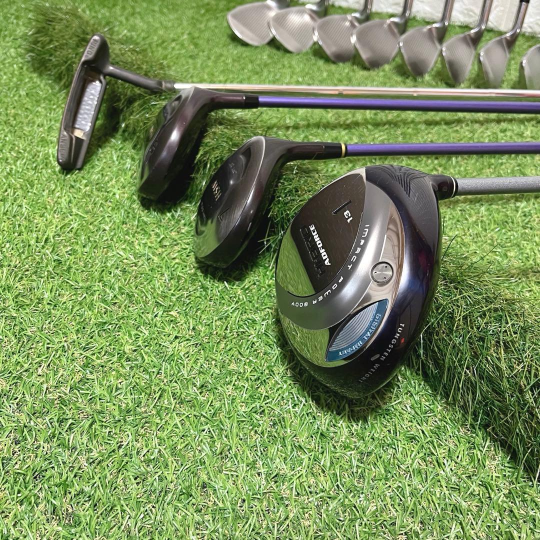 即戦力 初心者に優しい HI-BRID レディースゴルフクラブ豪華12本セット