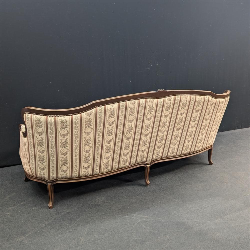 美品　ドマーニ　ルイ15世　トリプルソファ　三人掛け　3P　ロココ様式　カリモク