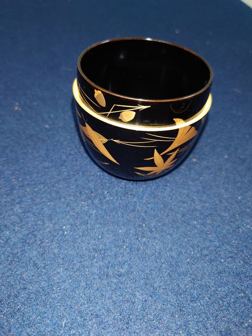 中村宗尹作　吹寄大棗　共箱