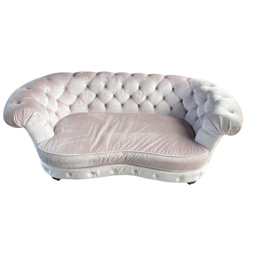 kino Classic Feve 2Pソファ ペールピンク 極美品