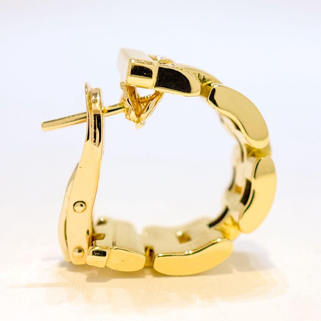 ⚪︎Cartier マイヨンパンテール ダイヤ ピアス YG750 7.2g