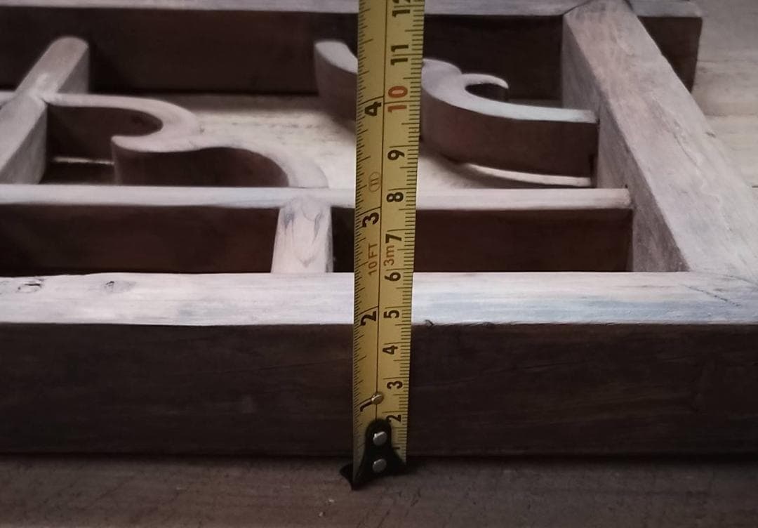 アンティーク 木製 格子 建具 2枚セット 古道具 透かし彫り 雲形 時代家具