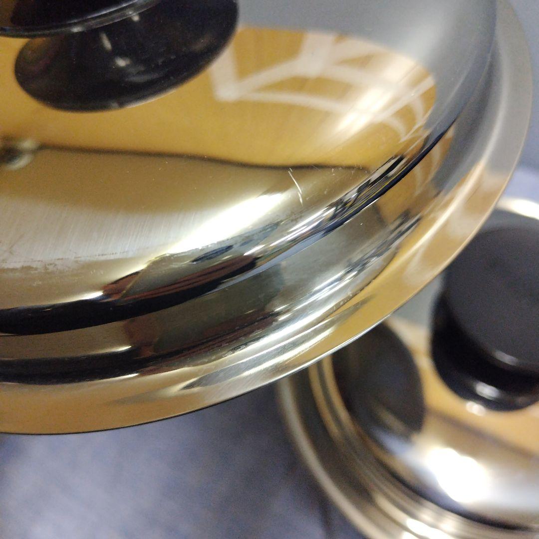 WANSCOL ステンレス鋼 鍋・フライパンセット 袋付き　C948