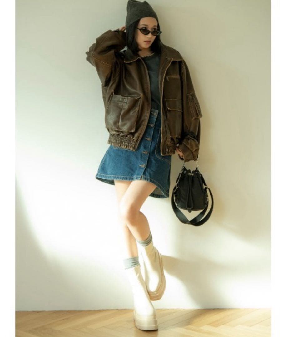 R&E トリプルソール厚底ストレッチショートブーツ　新品未使用　タグ付き