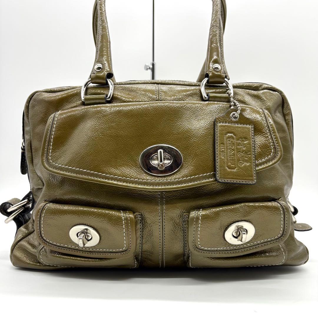 バッグ Vintage Coach Ltd Ed Peyton Legacy Green